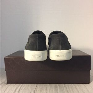 EUC Vince Grey Suede Slip On Sneakers Size 7